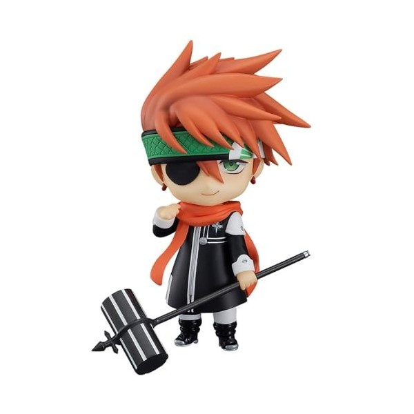 SASOKI Q Version Lavi & D.Gray-man Exorciste Boy Lapin Cheveux Rouges Figurine Garçon | 10 cm PVC Articulations Mobile Change