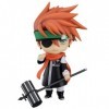 SASOKI Q Version Lavi & D.Gray-man Exorciste Boy Lapin Cheveux Rouges Figurine Garçon | 10 cm PVC Articulations Mobile Change