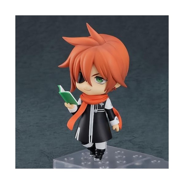 SASOKI Q Version Lavi & D.Gray-man Exorciste Boy Lapin Cheveux Rouges Figurine Garçon | 10 cm PVC Articulations Mobile Change