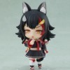 SASOKI Q Version Of Okami Mio & Virtual Idol Girl In Uniform Beast Ear Girl Anime Game Figurine Poupée | Haut 10 cm PVC Mobil