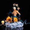 Enel Thunder God Chapeau de paille Pirates Nautique Roi Figurines | Base statique en PVC assis 22,5 cm Modèles danime émetta