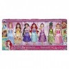 Ensemble de Robes de fête Princesse Disney Comprenant Ariel, Aurora, Belle, Cendrillon, Jasmin, Raiponce et Tiana Fashion Dol