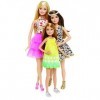 Barbie - Clv04 - Poupée Mannequin - Coffret 3 Sœurs Floral