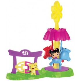 Fisher-Price Kai-Lan Amusement Park: Merry Go Round Playset