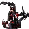 Ninja Uchiha Itachi Trône du Corbeau Ceinture Dawn Figurine | Position assise en PVC 33 cm Jouets périphériques statiques | A
