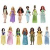 Disney Princesses Disney Coffret Princesses Étincelantes avec 13 Poupées avec Habillage Scintillant Et Accessoires, À Collect