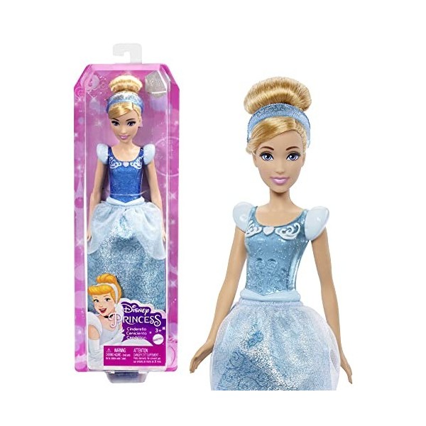 Disney Princesses Disney Coffret Princesses Étincelantes avec 13 Poupées avec Habillage Scintillant Et Accessoires, À Collect