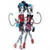 Monster High - Bjr17 - Poupée Mannequin - Fusion Monstrueuse - Coffret Zombie Les Jumelles Werecat Twins