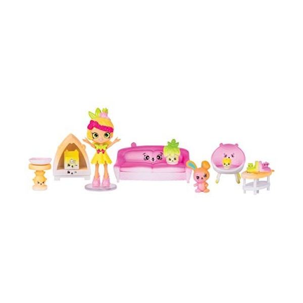 Happy lieux Har03100 Shopkins Rainbow Beach Welcome Packs SE détendre Autour de poupée