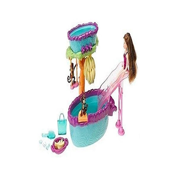 Polly Pocket Mattel - Poupee La Fontaine Cascade - Piscine - Assortiment