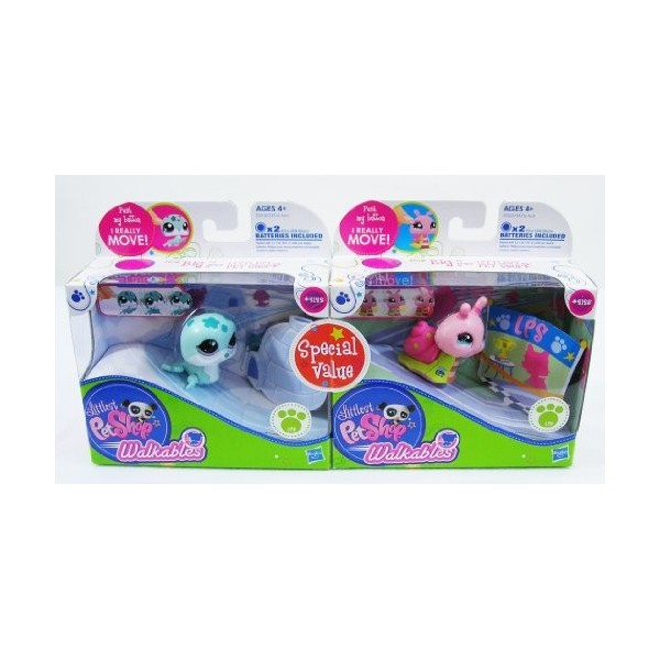 Littlest Pet Shop Walking Pets - Seal and Snail