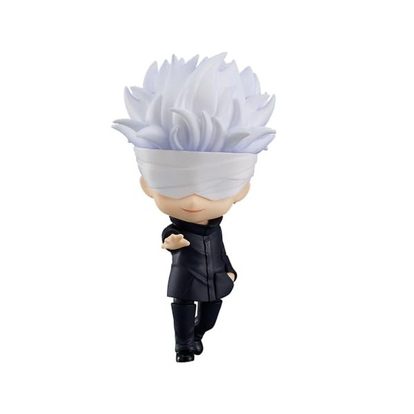 Q Version Satoru Gojo & Jujutsu Kaisen Anime Cheveux argentés Gojo Teacher Belle figurine de poupée | Joints en PVC de 10 cm 