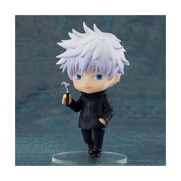 Q Version Satoru Gojo & Jujutsu Kaisen Anime Cheveux argentés Gojo Teacher Belle figurine de poupée | Joints en PVC de 10 cm 