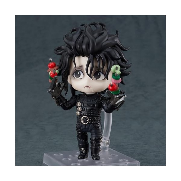 SASOKI Q Version Of Edward Scissorhands & Movie Secondary Yuan Big Eyes Figurine Poupée en PVC 10 cm de haut avec visage mobi