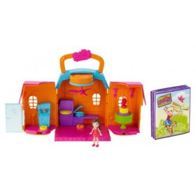 Mattel y6085 – Polly Pocket Polly Ville Pizzeria avec poupée