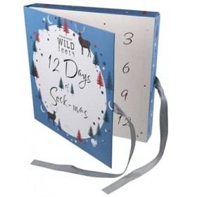 Sockshop Wild Feet Calendrier avec 12 jours de Sock-Mas pour lui