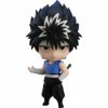 SASOKI Q Version of Hiei YuYu Hakusho Anime Figurine Modèle | Visage articulé mobile changeable en PVC Position debout 10 cm 