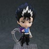 SASOKI Q Version of Hiei YuYu Hakusho Anime Figurine Modèle | Visage articulé mobile changeable en PVC Position debout 10 cm 