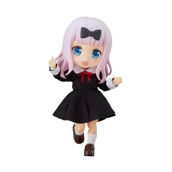 SASOKI Q Version Fujiwara Chika & Kaguya Miss Want Me To Confess Pink Girl Anime Figurine modèle |PVC14 cm Mobile Changeable 