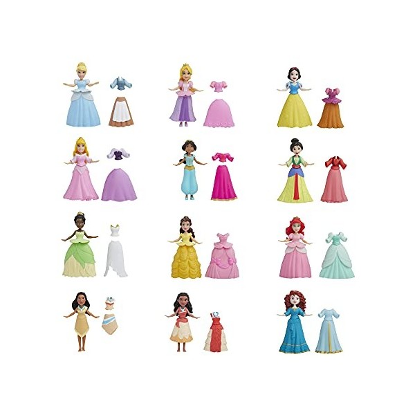 Disney Princess Princesse Styling Surprise Boule Royale 12 Petites Princesses pour Filles à partir de 4 Ans F3967