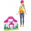 Barbie Coffret Construction poupée et briques Mega Bloks, jouet pour enfant, FCP76