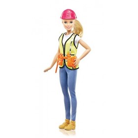 Barbie Coffret Construction poupée et briques Mega Bloks, jouet pour enfant, FCP76
