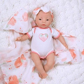 Paradise Galleries Poupée Preemie Real Baby That Looks Real Swaddlers Peach Blossom 40,6 cm lestée Reborn Girl en vinyle Gent
