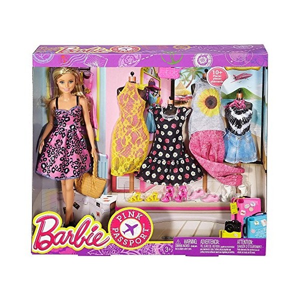 Mattel Barbie et Ses 4 Tenues Mode