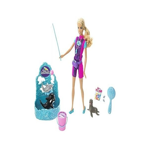 Barbie Mattel - N4886 - Poupée - Coffret et Les Dauphins
