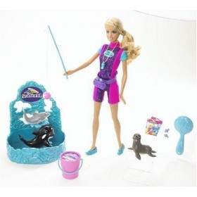 Barbie Mattel - N4886 - Poupée - Coffret et Les Dauphins