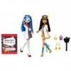 Monster High Mattel BBC81 – Partenaire de Laboratoire Ghoulia et Cleo, 2 poupées en kit