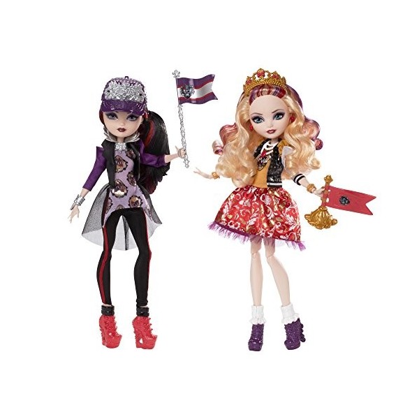 Ever After High School Spirit Apple White and Raven Queen Doll 2-Pack 