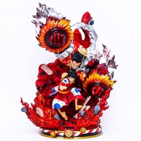 Chapeau de paille pirate pour enfant Pistolet Corbeau Canon Figurine Roi nautique | Position debout en PVC 45 cm Accessoires 