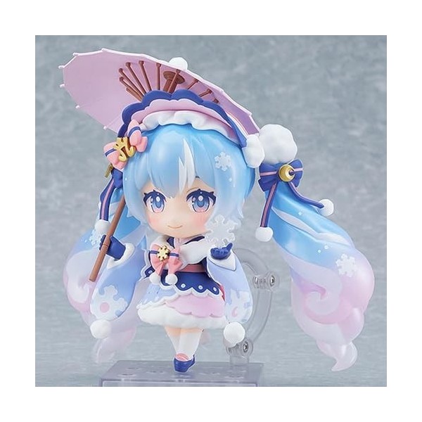 SASOKI Q Version Of Hatsune Miku Hatsune Princess Winter Double Queue de Cheval Girl Figurine visage interchangeable | Articu