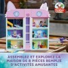 LEGO 10788 La Maison Magique de Gabby, Jouet de Maison de Poupées de Noël, à 4 Étages et 8 Pièces avec Gabby, Pandy et Marine