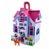 ISO TRADE Maison de poupée pour Enfants Maison avec Chiens Meubles de Famille Meubles minuscules 6079