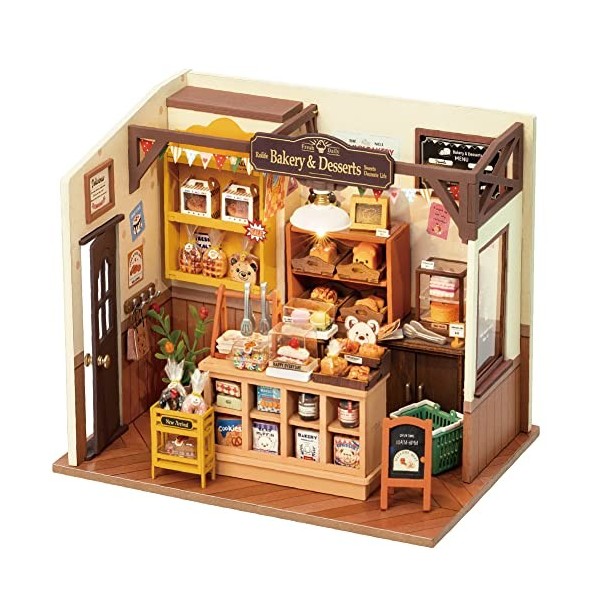 Rolife Maison de Poupées avec Meubles Miniature Maison en Bois Kits de modèles Jouets Cadeau de Noël pour Enfants et Femmes 