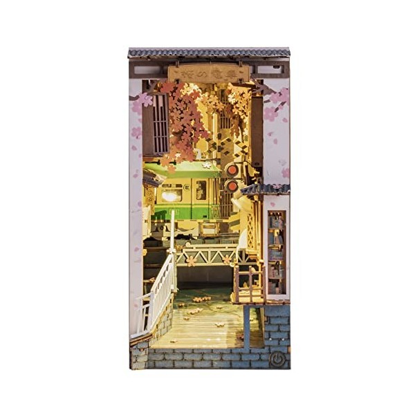 Kit DIY Book Nook Miniature Exploration Interstellaire - Puzzle 3D Bois Avec LED