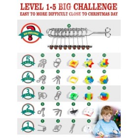 Calendrier de lAvent avec puzzle métallique