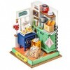 Rolife Maison Miniature Bricolage Temps de Cuisson de laprès-midi - Maison de Poupée - Puzzle 3D en Bois - DÉcoration Cadeau