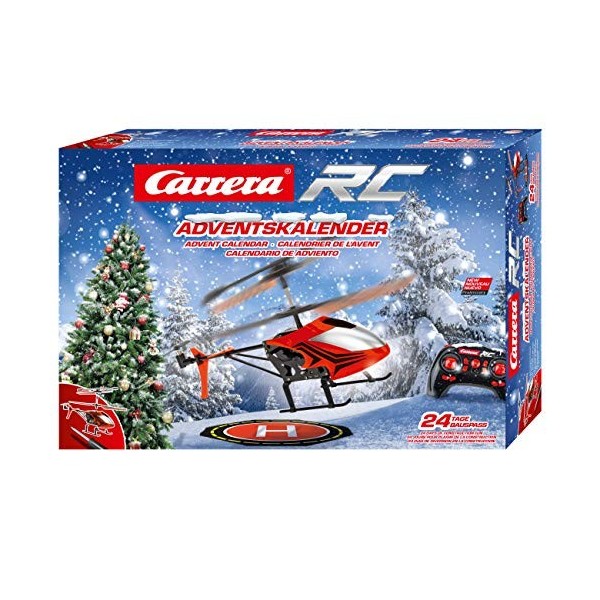 Carrera RC- Advent Calendar-2,4 GHz Helicopter, 370501042, coloré