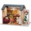 YUACY Maison Bricolage Kit ModèLe DIY Maison en Bois Miniature Maison De PoupéE Kit RéAliste 3D Mini PièCe Artisanat avec Meu