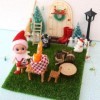 Mini kit de Maison de poupée de Noël | 24 pièces Bricolage Accessoires de Maison de poupée de noël - Kit de Maison modèle Mig