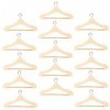 Didiseaon 15 Pièces Maison De Poupée Cintre Miniature en Bois Poupées Vêtements Cintres Mini Poupée Placard Organisateur pour