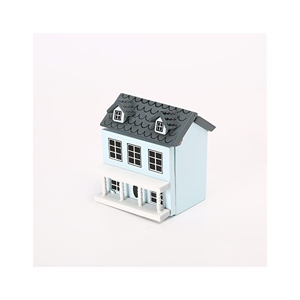 Mini Meubles Doll House Mini Furniture Petite Maison for Les poupées à Jouer avec Un Mur Rose Gris Gris Villa de Poche Mignon