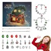 Lot de 5 calendriers de lAvent de Noël - Kit de fabrication de bracelets pour créer une atmosphère de Noël avec 24 tiroirs e