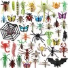 DOITEM Lot de 32 Mini Figurines danimaux Marins en Plastique Vinyle Assorties, Réaliste sous la Mer, Cadeau de Bain pour Enf