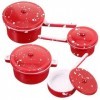 ibasenice 4 Pièces Mini Cuisinières Mini Poupées Pot Décoratif Mini Ustensiles De Cuisine Petits Pots De Simulation Modèle De