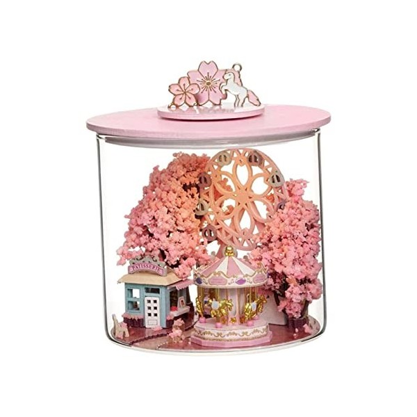 Maison de Poupée Miniature Jouet Créatif Puzzle en de Modèle de Maison de Poupée, StyleA