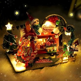 perfk Kit Miniature de Maison de Poupée Bricolage avec Meubles 1:12 Room